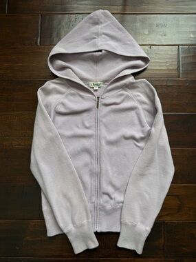 Vintage Lavender Jessica Sport Cotton Blend Full Zip Hoodie